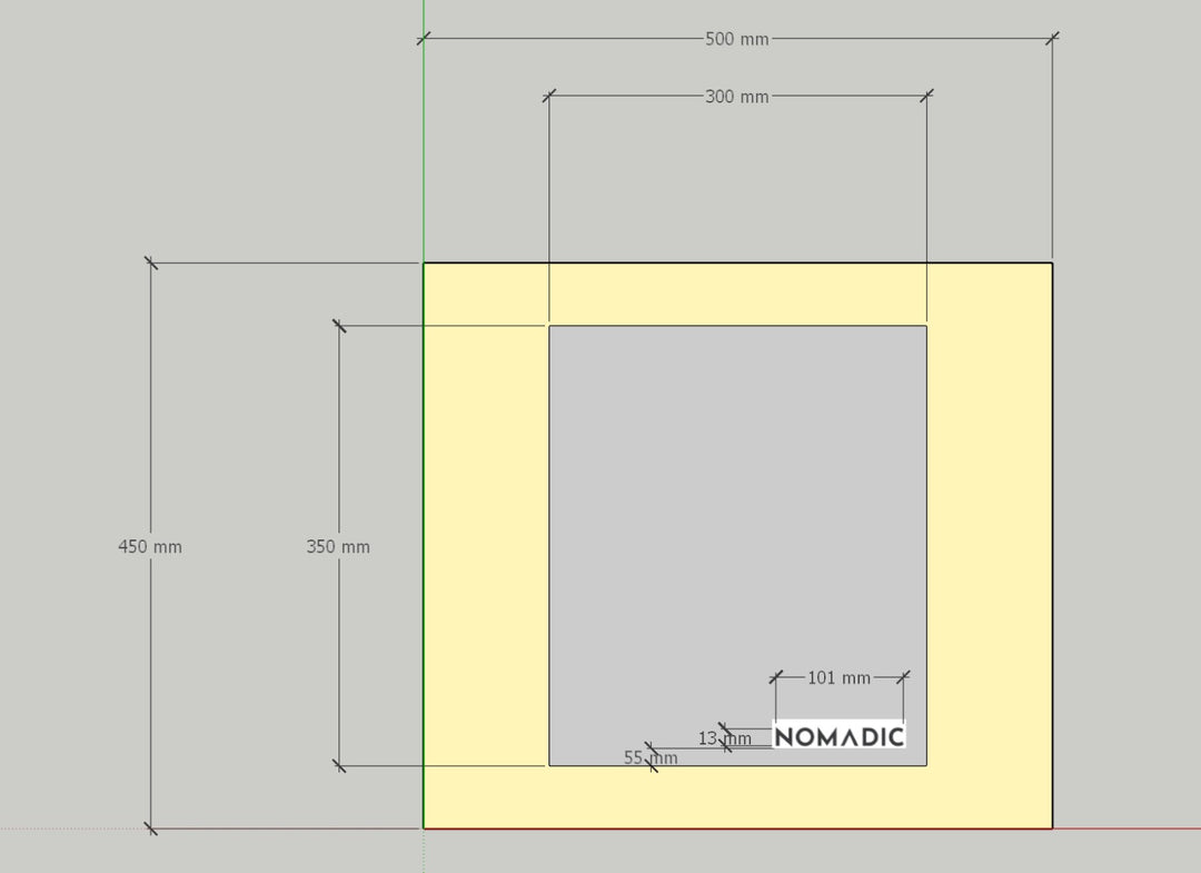 Nomadic® DIY No-Sew Stove jack flap