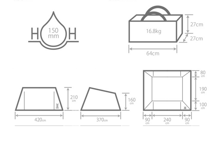 DOD Outdoors Basecamp Awning tent