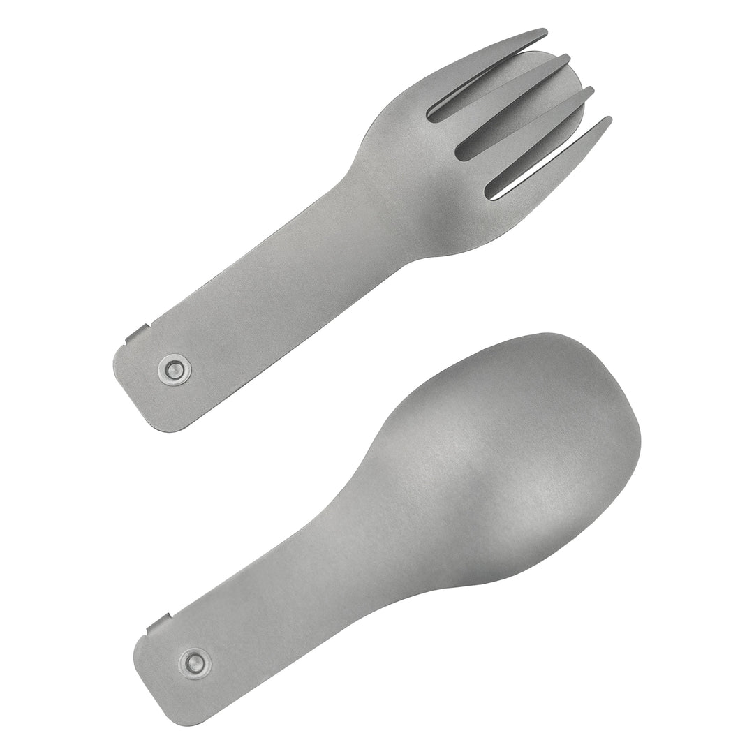 Winnerwell® Titanium Folding Fork & Spoon Set